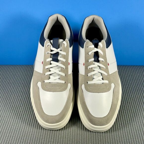 FootJoy Contour Casual Spikeless Golf Shoes (NEW Men's 10 white navy 54374) - Picture 3 of 6